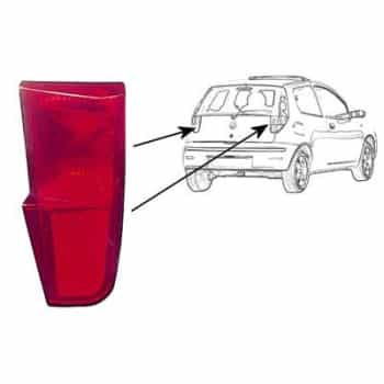 Catadioptre droit Dans hayon 3 portes