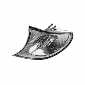 Clignotant droit avant 9/01+ BLANC Bordure intérieure argentée 0649908 Van Wezel