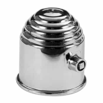 Tapa de barra de remolque cromada + cerradura