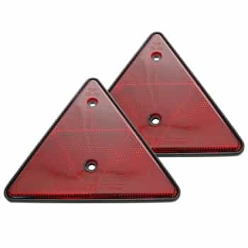 Reflector triangular Carpoint rojo 2 piezas