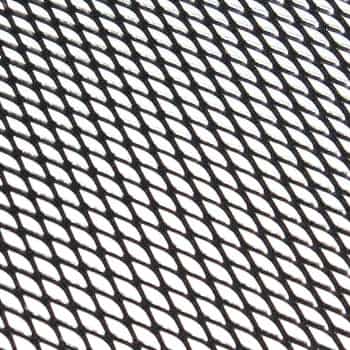 Parrilla de malla de aluminio 30x90cm waffle negra