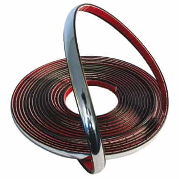 Tira decorativa cromada 6 mm 8m