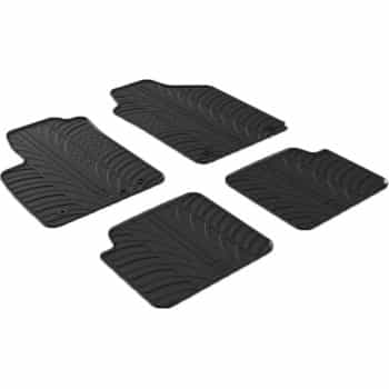 Alfombrillas de goma compatibles con Fiat 500 2013- (T-Design 4 piezas)