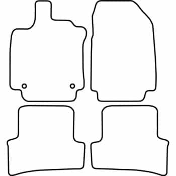 Alfombrillas de coche compatibles con Renault Clio D 2012-