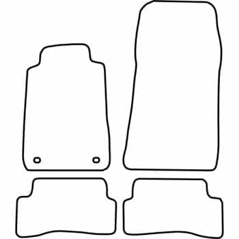 Alfombrillas de coche compatibles con Mercedes CLK W208 1997-2002