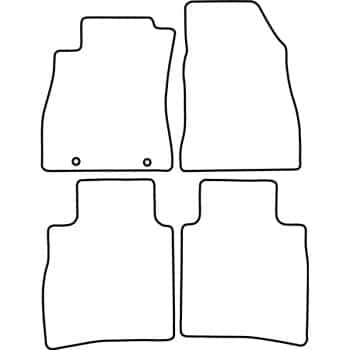 Alfombrillas de coche compatibles con Nissan Pulsar 2014-
