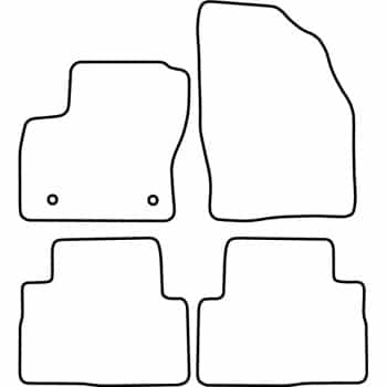 Alfombrillas de coche compatibles con Ford Kuga 2012-
