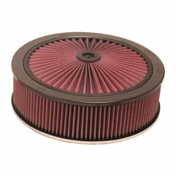 Bride K & N de 185 mm, diamètre de 14 '', hauteur de 140 mm avec couvercle X-Stream (66-3080)