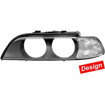 Cristal del faro izquierdo 9ES 152 179-001 Hella