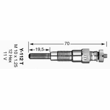 Bujía incandescente 6327 NGK