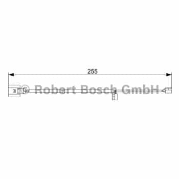 Contacto de advertencia, desgaste de las pastillas/forros del freno trasero 1 987 473 013 Bosch