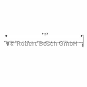 Contacto de advertencia, desgaste de las pastillas/forros del freno trasero 1 987 473 031 Bosch