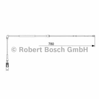 Contacto de advertencia, desgaste de pastillas/forros de freno Para 1 987 473 009 Bosch