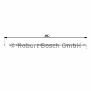 Contacto de advertencia, desgaste de pastillas/forros de freno Para 1.987.473.030 Bosch