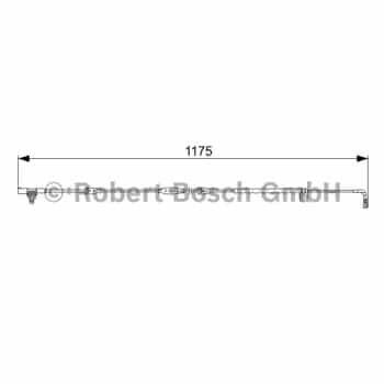 Contacto de advertencia, desgaste de pastillas/forros de freno Para 1 987 473 032 Bosch