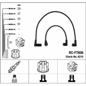 Juego de cables de bujía 8210 NGK