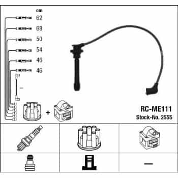 Juego de cables de bujía 2555 NGK