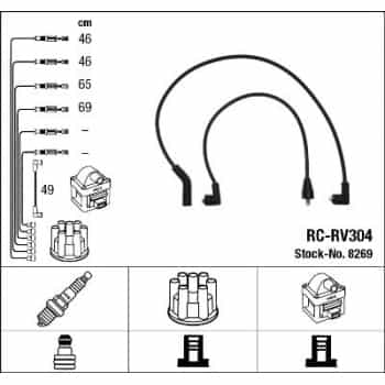 Juego de cables de bujía 8269 NGK