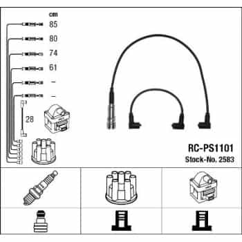 Juego de cables de bujía 2583 NGK
