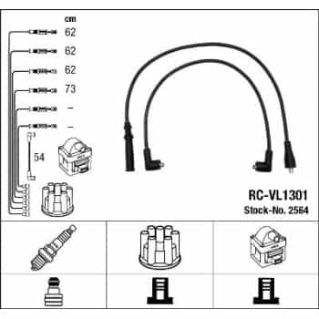 Juego de cables de bujía 2564 NGK