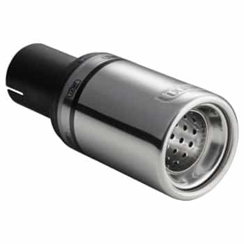 Embellecedor de escape Ulter Sport - Redondo 80 mm - Longitud 80 mm - Montaje ->50 mm - Acero inoxidable