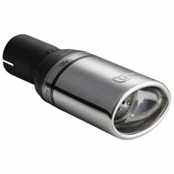 Embellecedor de escape Ulter Sport - Ovalado 95x65 mm - Longitud 120 mm - Montaje ->50 mm - Acero inoxidable