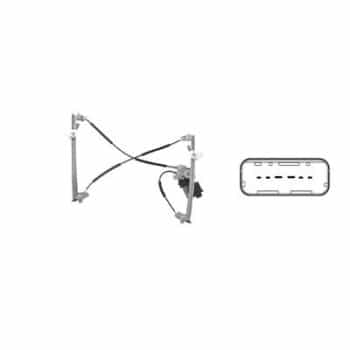 ELEVALUNAS ELÉCTRICO incluido MOTOR Derecho 2 puertas con confort 4327272 Van Wezel