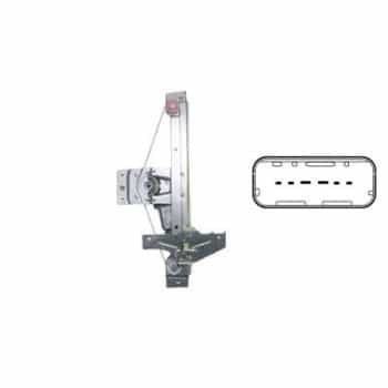 MECANISMO DE ELEVALUNAS ELÉCTRICO incluido MOTOR AL 4029265 Van Wezel