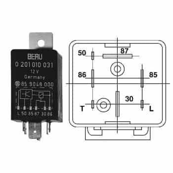 Unidad de control, tiempo de incandescencia