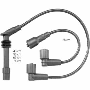 Juego de cables de bujía ZEF727 Beru