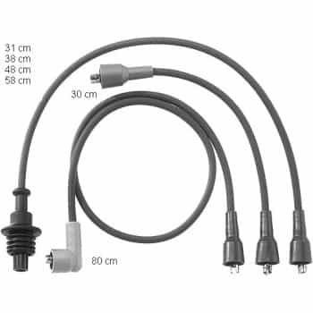Juego de cables de bujía ZEF746 Beru