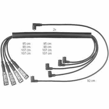 Juego de cables de bujía ZEF463 Beru