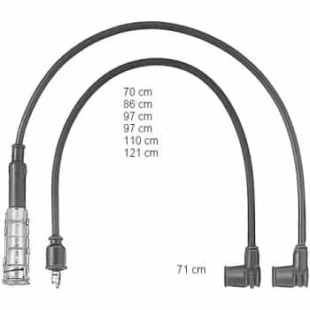 Juego de cables de bujía ZEF470 Beru