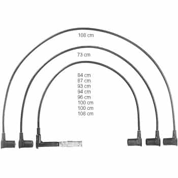 Juego de cables de bujía ZEF598 Beru