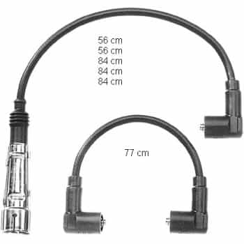 Juego de cables de bujía ZEF707 Beru