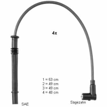 Juego de cables de bujía ZEF1604 Beru