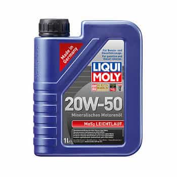 Aceite de motor Liqui Moly Mos2 de baja viscosidad 20W50 A3/B4 1L