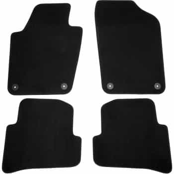Tapis de sol en velours adaptés à la VW Polo 6R 2010- (lot de 4)