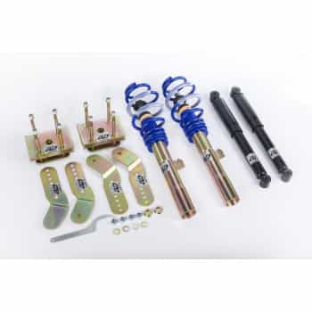 Kit de suspensión roscada AP para VW Caddy delantero (3/2004- excepto EcoFuel VA, diámetro 55 mm)