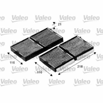 FILTRO DE AIRE DE CABINA: MAZDA 698890 Valeo