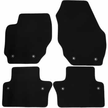 Alfombrillas de terciopelo aptas para Volvo V70/XC70 2007 - 4 piezas