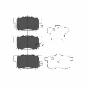 Juego de pastillas de freno KBP-2008 Kavo parts