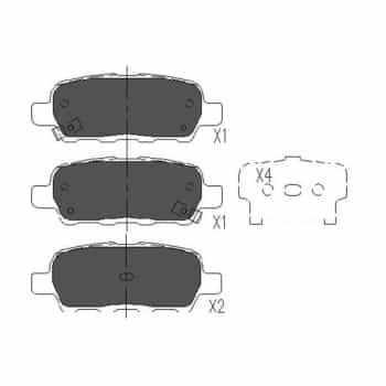 Juego de pastillas de freno KBP-6517 Kavo parts