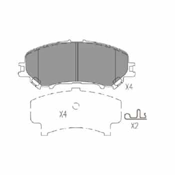 Juego de pastillas de freno KBP-6614 Kavo parts