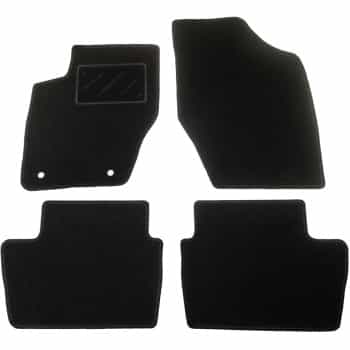 Tapis de sol adaptés aux Peugeot 307 et Citroën C4 4 portes (2001-2009).