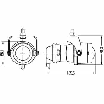 luz antiniebla 1NL 008 090-031 Hella