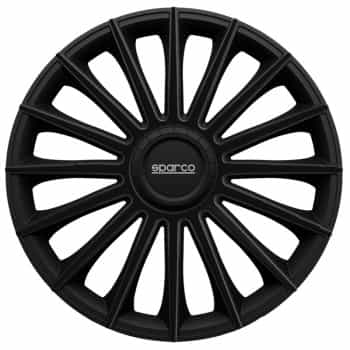 Juego de 4 cubiertas para ruedas Sparco Treviso de 13 pulgadas en color negro