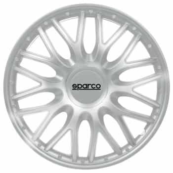 Jeu d'enjoliveurs Sparco 4 pièces Roma 13 pouces argent