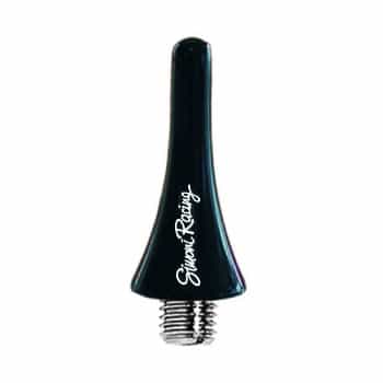 Antena mini de aluminio Simoni Racing - Negra - Longitud 3 cm