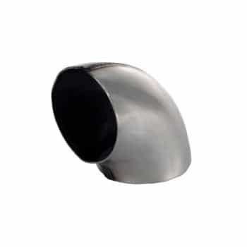 Curva de acero inoxidable de 90 grados